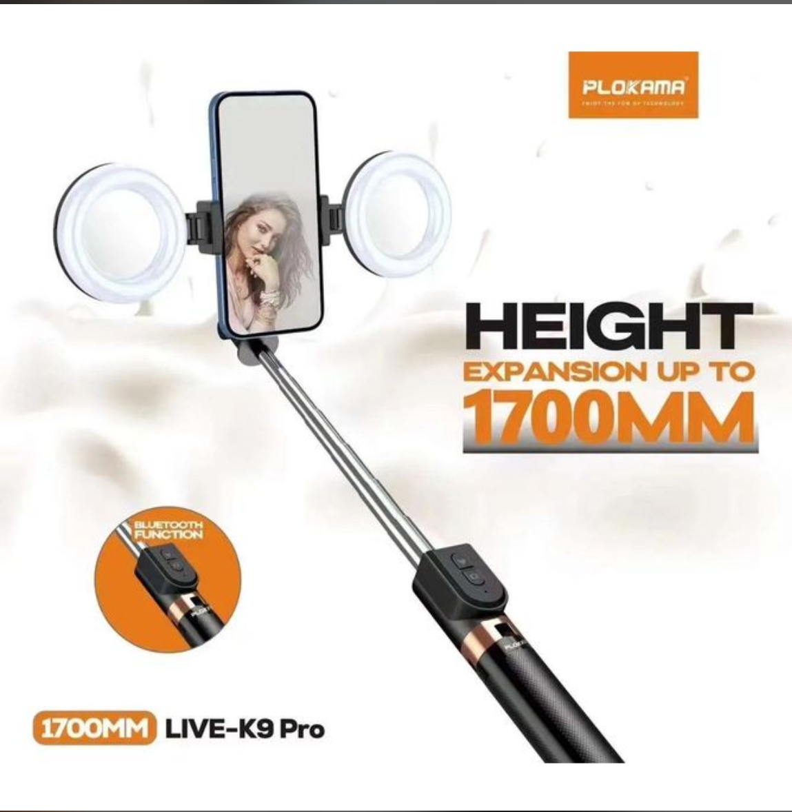 Trepied K9 Pro 1m70